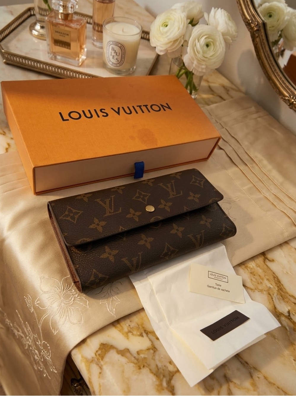 Louis Vuitton Monogram Canvas Continental Wallet in Brown